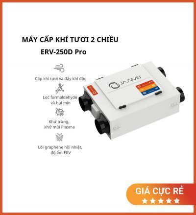 Máy Cấp Khí Tươi 2 Chiều JaamiJ ERV-250D Pro